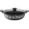 Takagi Metal HA-H27N Double-Handled Pot, Easy To Clean, Tabletop Pot, Enamel, Induction Compatible, 27cm, Ajiwai Nabe, Earthenware Style, Heian Style