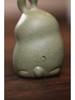 Yixing Zisha Cute Bunny Tea Pet: Lucky Rabbit Ornament for Tea Play and Fun.