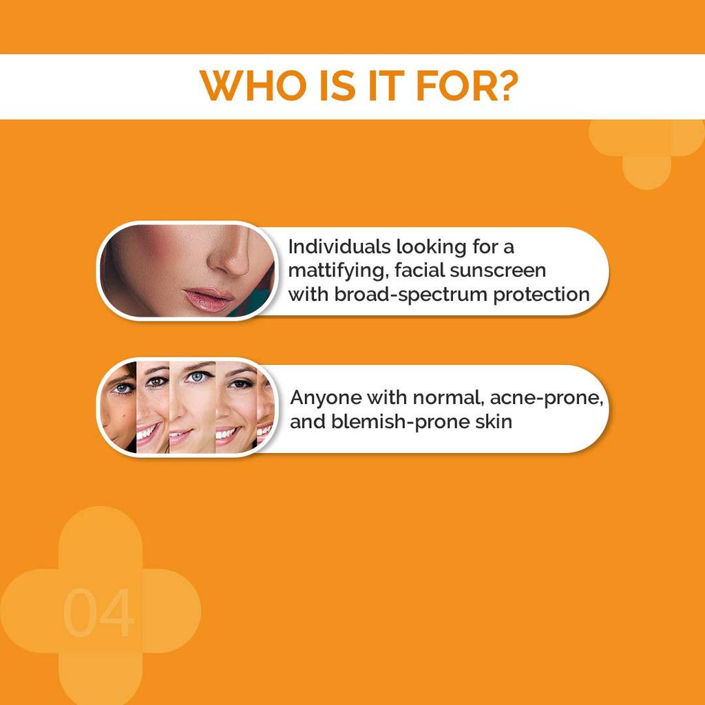 The Derma Co Ultra Matte Sunscreen Gel SPF 60 For All Skin Types Lightweight Oil-Free 50 g
