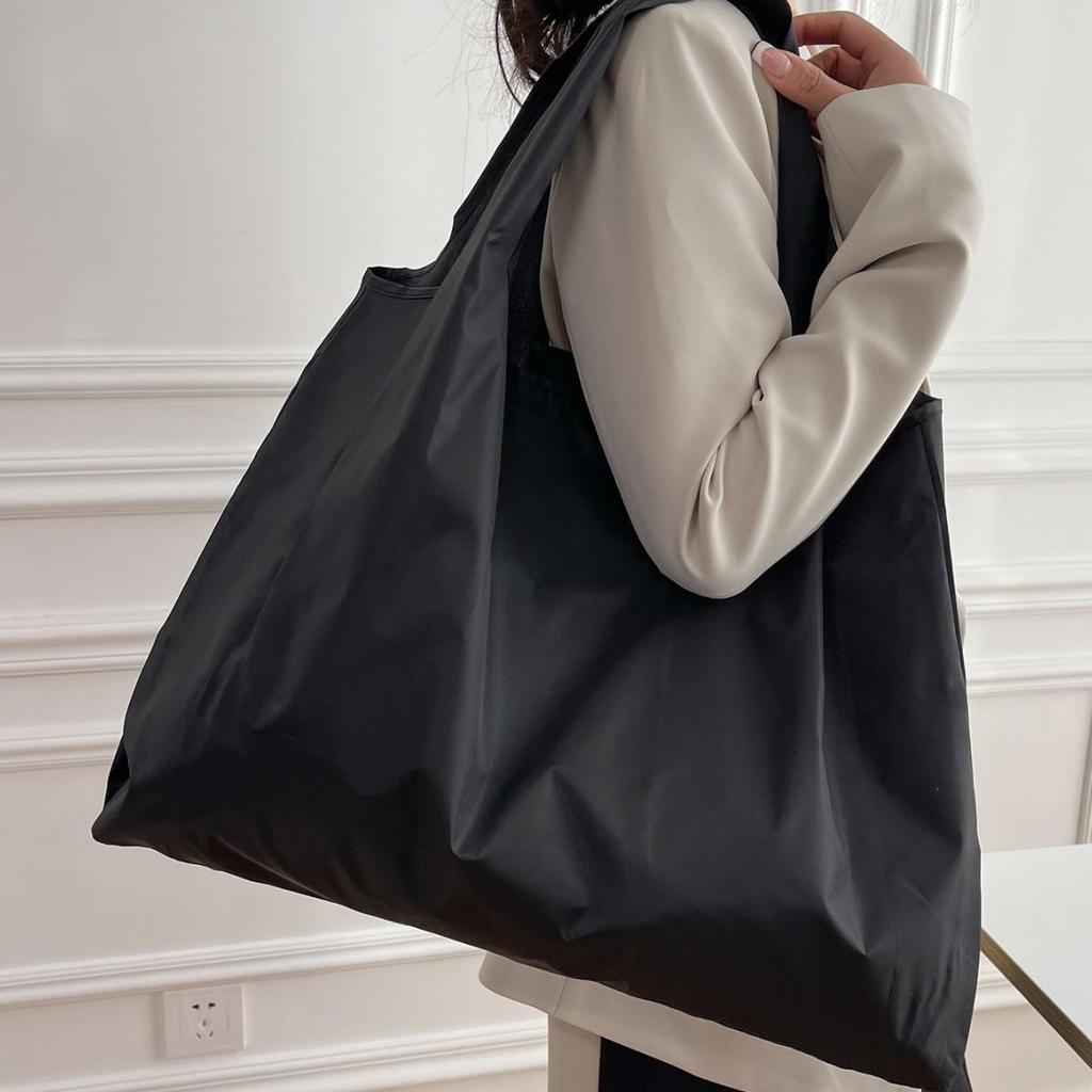 Eco-Friendly Foldable Single Shoulder Grocery Bag for Women, Large Capacity