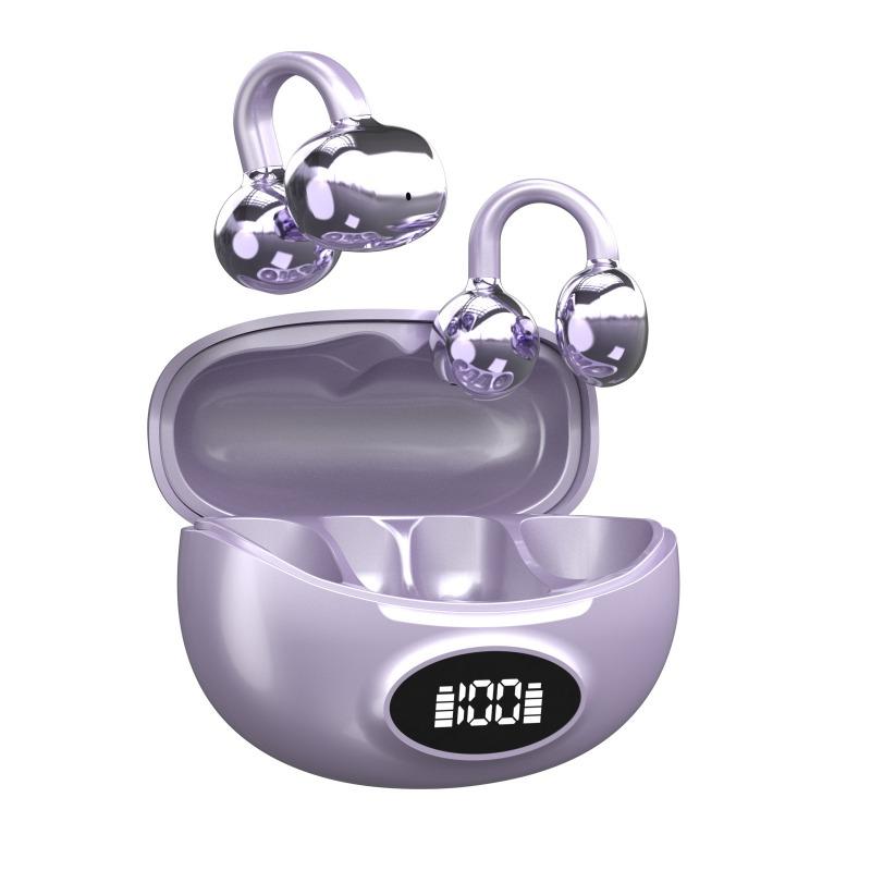 

New non-in-ear bluetooth headset ear clip type bone conduction outdoor sports long battery life private mold