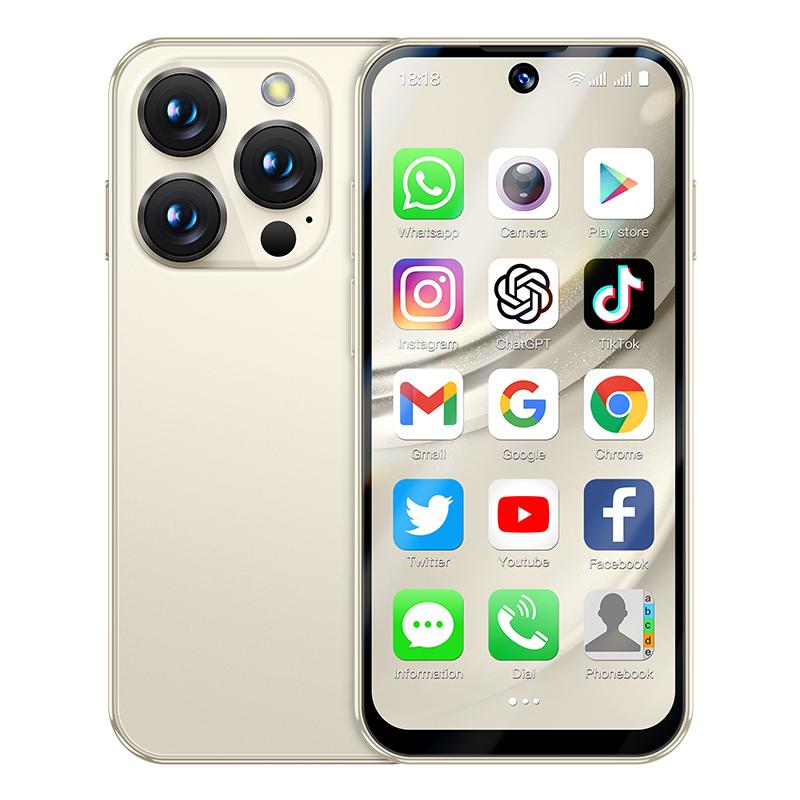 Soyes XS19 Pro Mini 4G Smartphone 3,88 pollici TFT Quad Core Dual SIM 5MP Fotocamera posteriore Bluetooth WIFI Tipo-C Impronta digitale Touchscreen Android Telefono cellulare