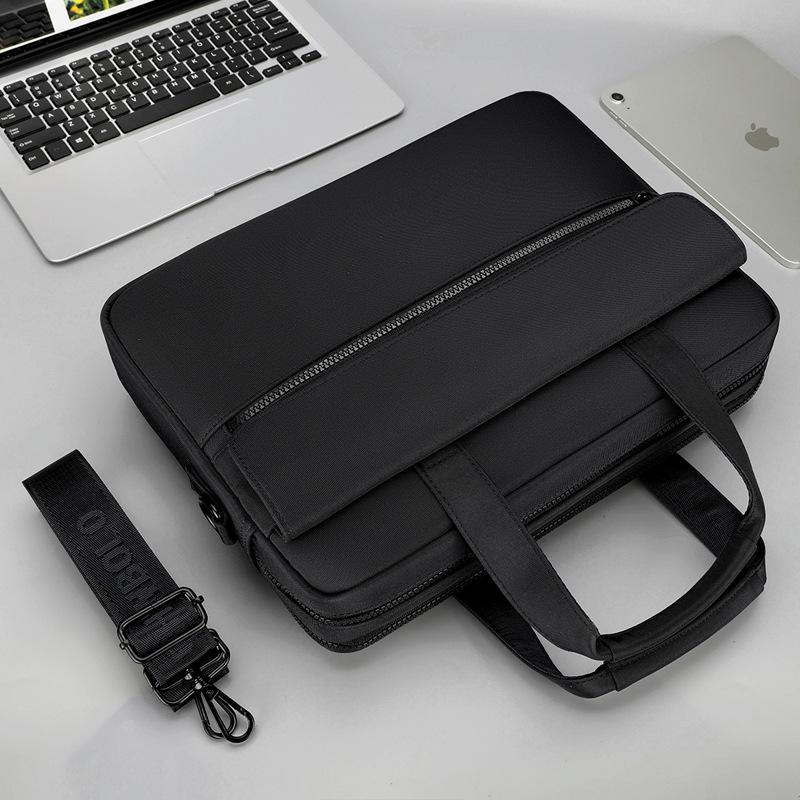 Men's Casual Oxford Multi-Layer Travel Briefcase - Large Capacity Laptop & Business Handbag