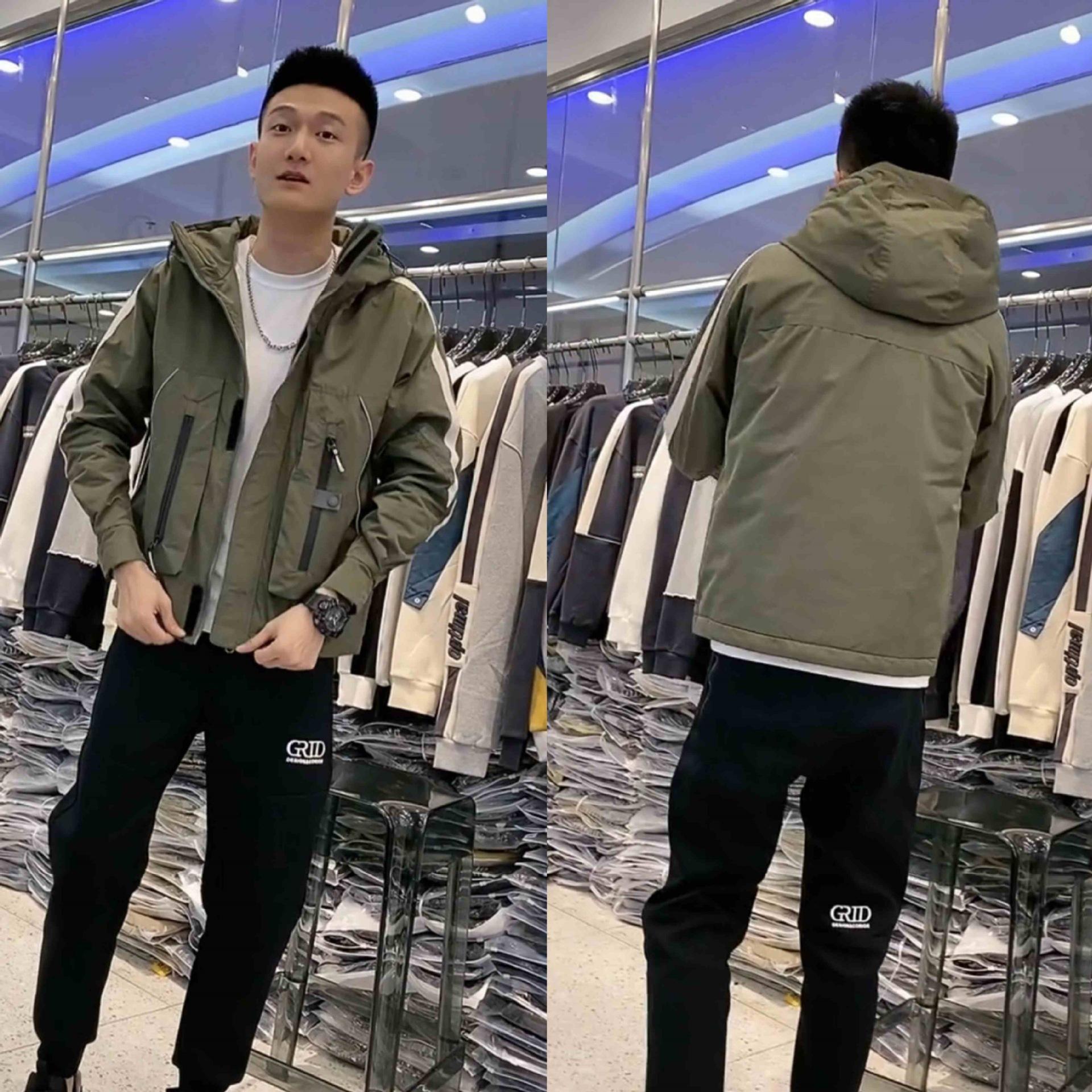 

Spring, Autumn and Winter New Men s Jacket Hooded Jacket Trendy Trend Casual Men s Clothing Men s Jacket Top Men s S