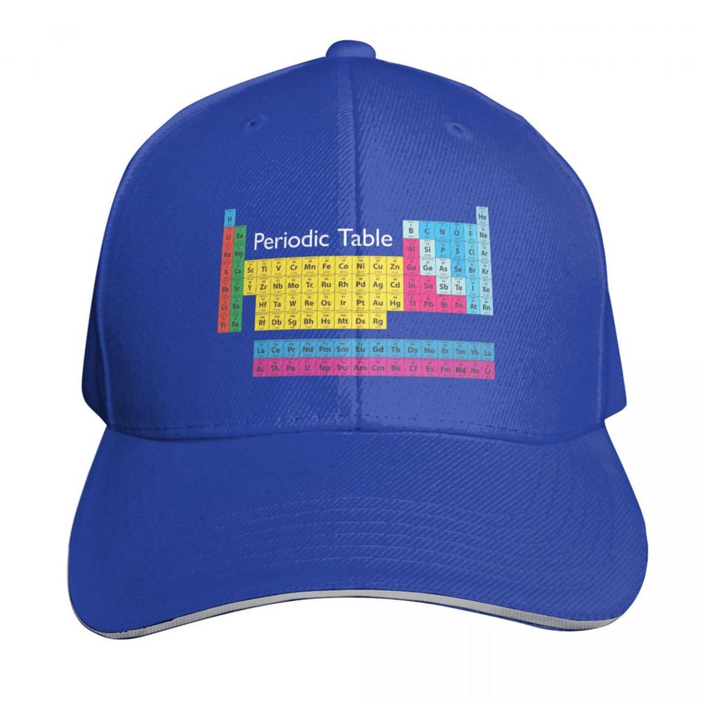 Periodic Table of EleUnisexts Baseball Cap Sports Cap Hood Luxury Brand Hiking Hat Women Beach Fashion Unisexs