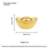 Mini Wealth Luck Charms 100PCS Gold Ingots Small Gold Dollars for DIY Craft Bag Pendant Accessory Home Living Room Decor
