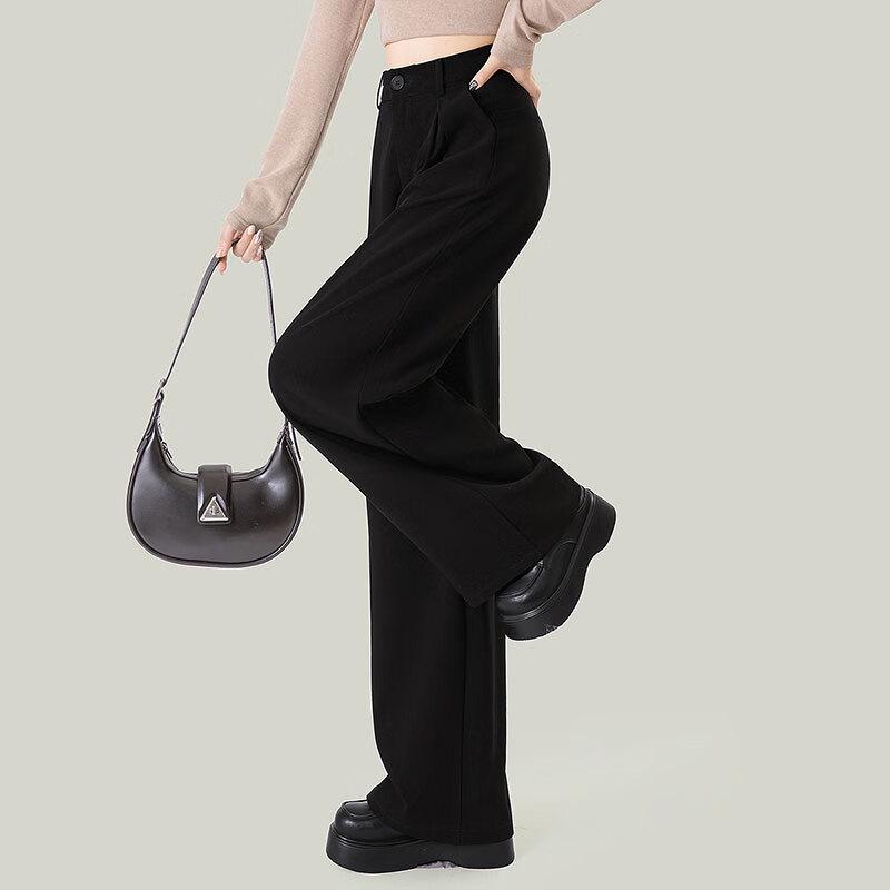 Women's High-Waist Wide-Leg Suit Pants