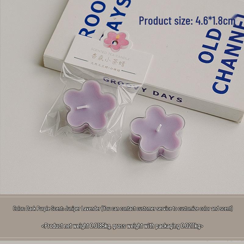 Handmade Scented Flower Tea Light Candles - 4-Hour Ambiance, Decorative Gift & Creative Party Favor