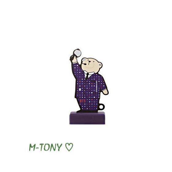 Starbucks Starbucks BTS Bangtan Boys Collaboration Purple Bearista Card_BombPurple bearista card_Bomb Letter Pack Shipping Overseas Limited