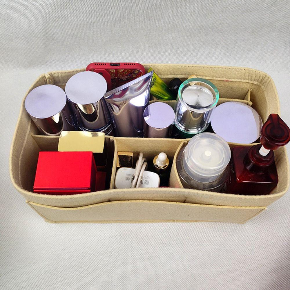 Lightweight Travel Tote Bag Divider Zipper Closure Storage Pouch Toiletry Container  Daily Storage
