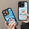 Cartoon Doraemon Silicone Soft Phone Case For IPhone 17 16 14 13 12 11 15 Pro Max Plus Air Cover