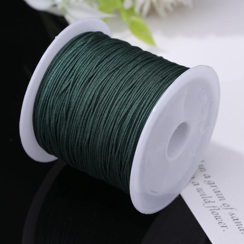 Boting Nr.. 73 Rot 0,6 mm Nicht-elastische Kordel für DIY Halsketten- und Armbandherstellung.