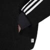 adidas Neo Logo Pattern Stripe Embellished Fleece-Lined Jacket Men Outerwear Black HN8731