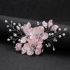 Pearl Rhinestone Flower Wedding Hair Clip Hair Accessories For Women Beaded Hairpin Hair Ornaments Jewelry Bridal Headpiece