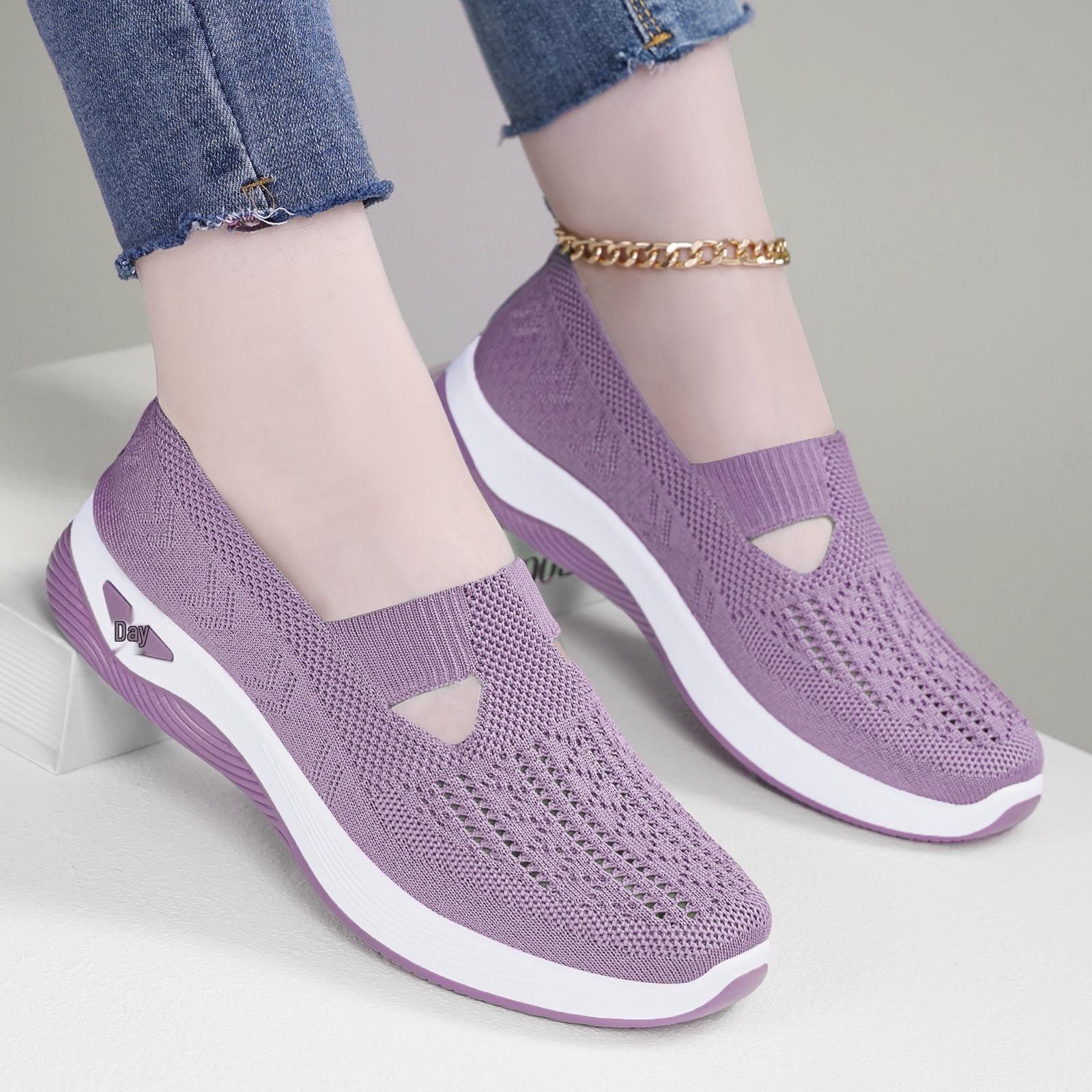 Женская весенняя повседневная модная дышащая тканевая обувь 44