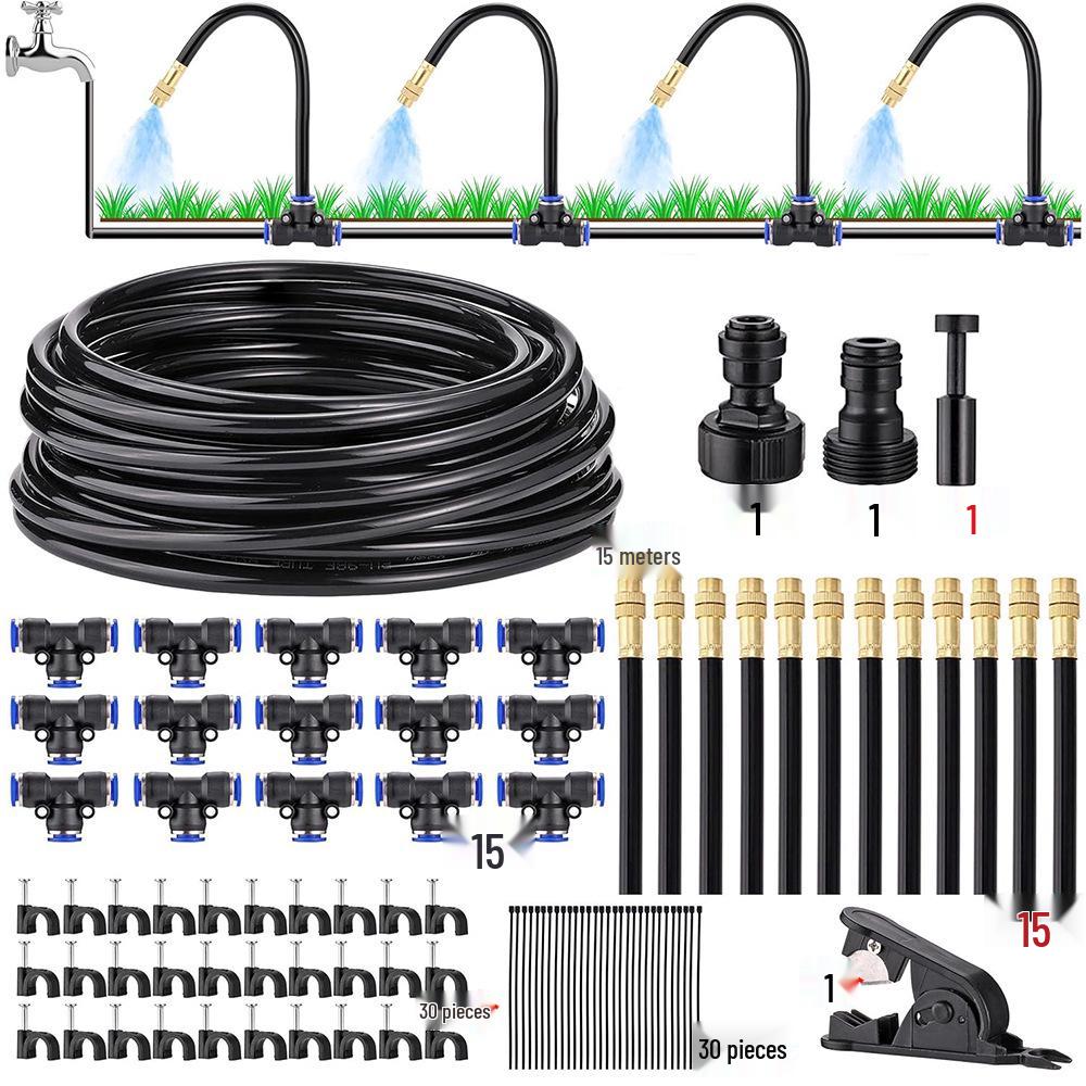 Adjustable Rotating Copper Nozzle for Watering, Irrigation, Humidification, and Cooling