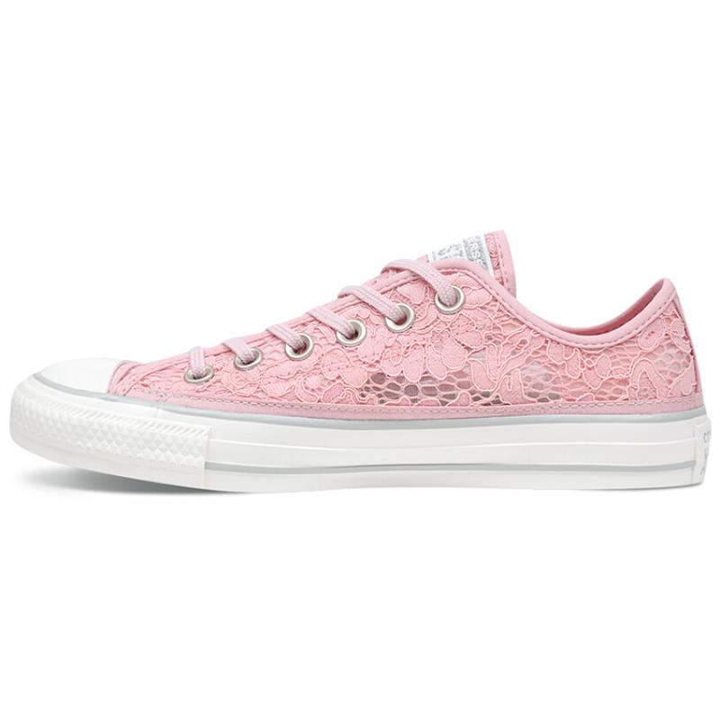 Converse Chuck Taylor II All Star Trendy Comfort Non-Slip Abrasion Breathable Low-Top Espadrilles Women's Peach Pink