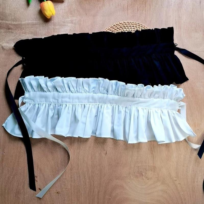 Ruffled Laple Shawl for Lady Girl Shawl Collar Elizabethan Collar