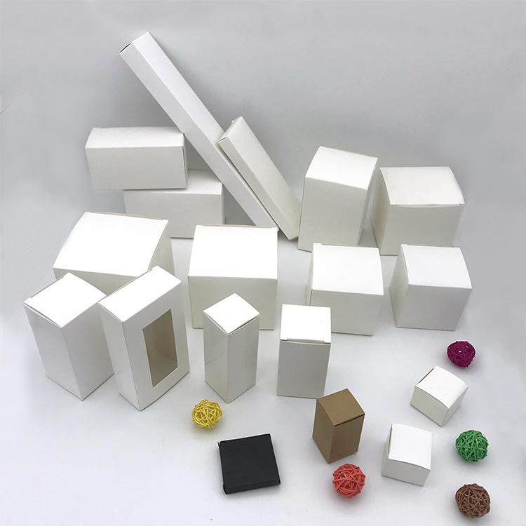 Small Square White Cardboard Packaging Box