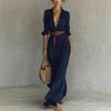 2025 Women's Elegant Autumn Pleated Dress with Belt