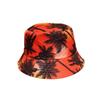 Fashion Bohemian Style Fisherman Hat Lightweight Casual Sun Hat Coconut Tree Print Uv Protection Bucket Hat Fashion Wear