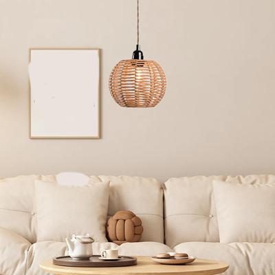 Handwoven Lamp Shade Bulb Guard Housewarming Gift Replacement Classic Light Cover for