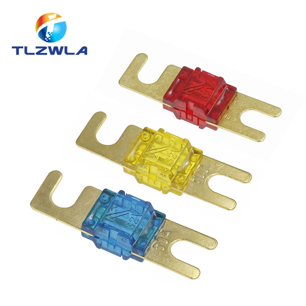 ANL Gold Plated Stud Car Fuses Mini Car Stereo Audio AFS Fuse 20A 30A 40A 50A 60A 70A 80A 100A 125A 150A 32V Auto Fuse Fuses Hot Fuse Holders1