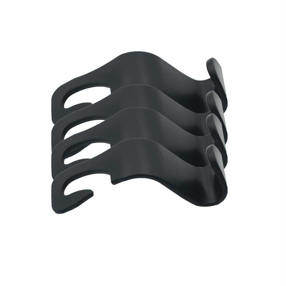 

Car Hook Storage, Set of 4, Load Capacity 44.1 lbs (20 kg), Seat Hook, чёрный