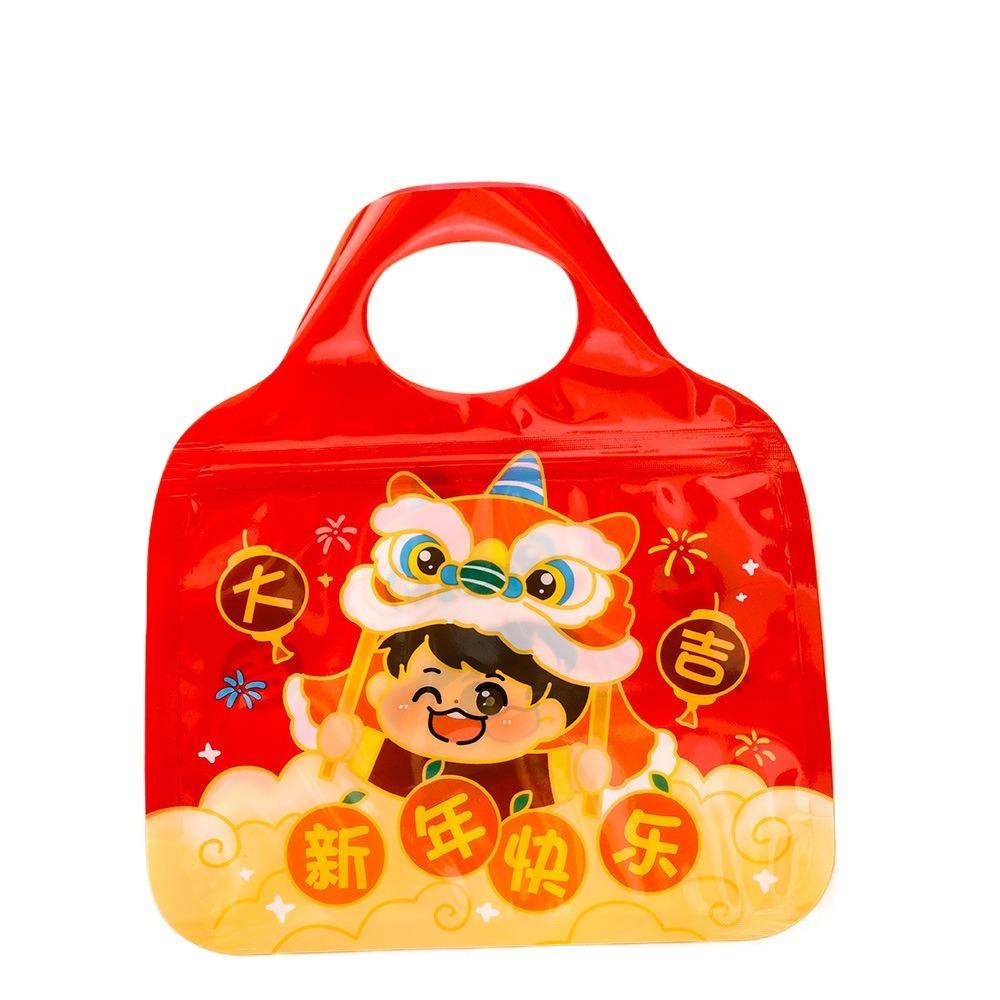 Fashion Multifunction Snack Tote Bag Large Capacity Cartoon Pattern Self Sealing Bag Gift Bag Spring Festival Gift Packaging
