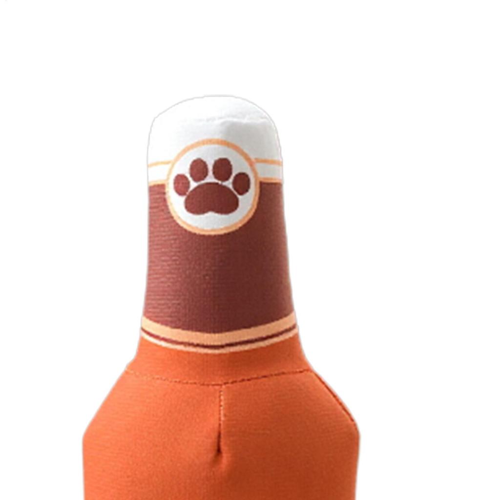 Giocattoli Stridenti per Animali a Forma di Bottiglia di Birra Peluche Giocattolo da Masticare per Cani Stridente Interattivo Resistente al Morso Giocattoli per Cani Piccoli e Grandi