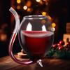 Hot Selling Wine Glass Cup Cocktail Glass Cup with Straw For Drinks Beer Clear Wine Glasses Drinkware Bar Tool Gift