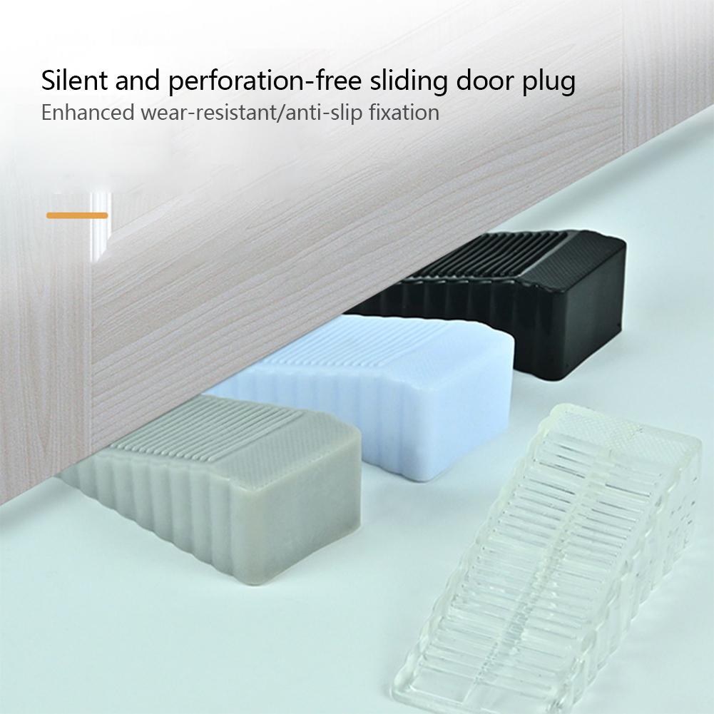 Safety Silicone Door Stopper Wedge Anti-Collision Door Holder for Sliding Swinging Doors and Windproof Security Hardware Home