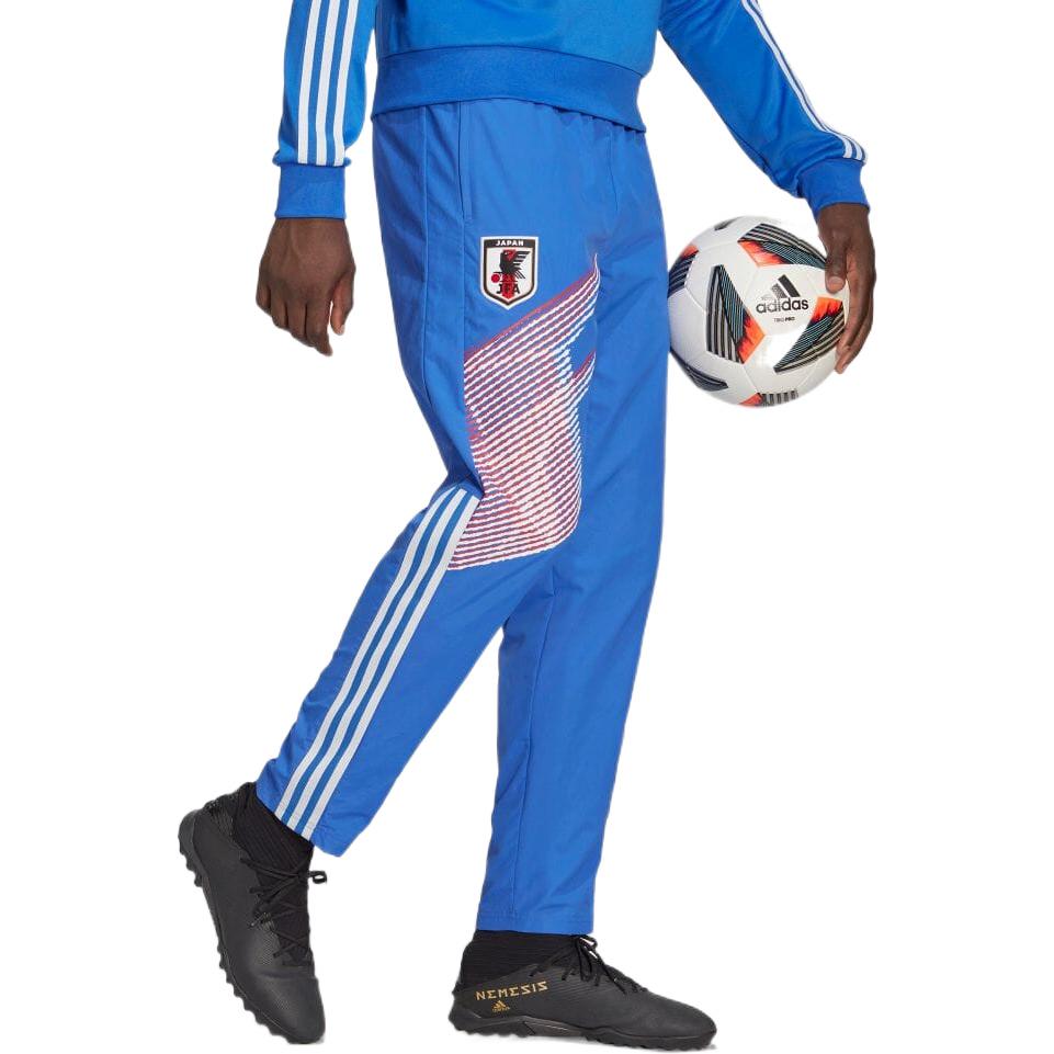 Adidas Japan Tiro 22 Football Training Series Striped Print Tapered Vintage Sports Pants Men Bottoms Sky-Blue HD8933