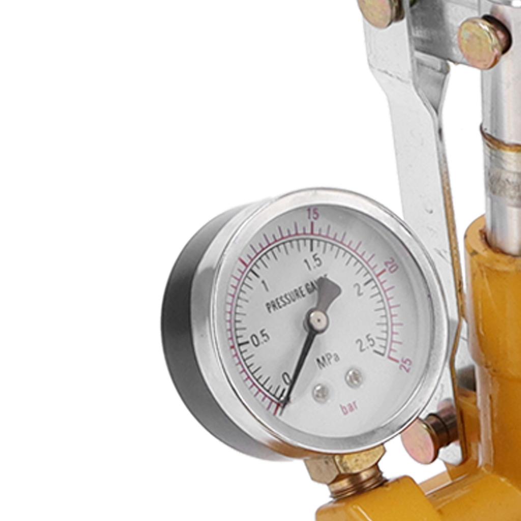 Manual Pressure Test Pump Hydraulic Water Testing 2.5Mpa Chemical Construction Plumbing
