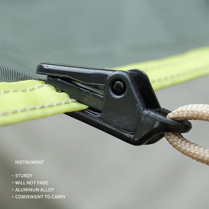 20Pcs Tent Clip Awning Clip Clamps Tarp Color Clamps Tent Clip Rope Fixed Clip