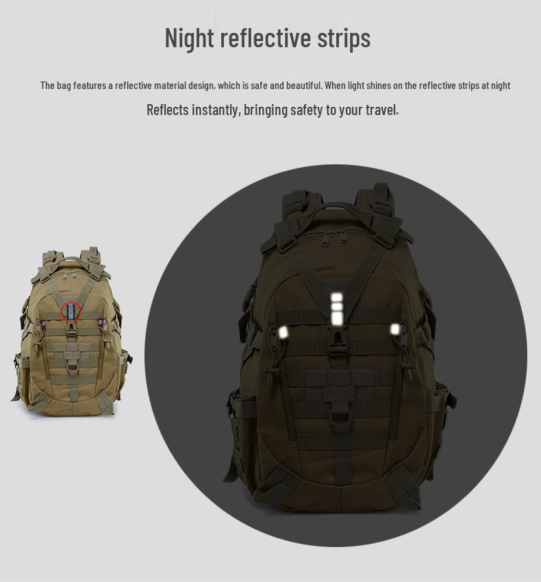 Multifunctional Camouflage Tactical Backpack - Large Capacity for Outdoor Sports & Travel