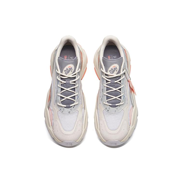 Anta Millennium Cushioning Slip Resistant Abrasion Resistant Lightweight Low top Casual Shoes Women's Gray 122228890-8