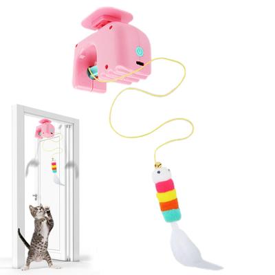 Electric Cat Toy Electric Interactive Pet Game Hangable Smart Kitten Exercise Toy for Exercise Fitness Training Enrichment