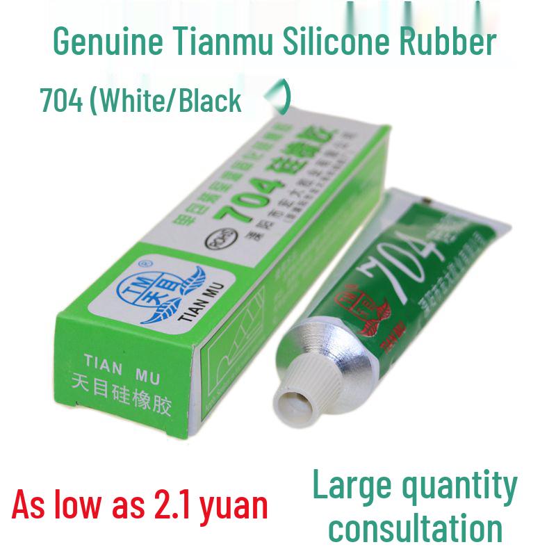 Tianmu 704 High-Temperature Silicone Rubber Sealant for Electronics 704 Regular Semi-Flowing White
