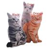 1PCS 50CM 3D Simulation Cats Pillow Cute Animal Washable Plush Stuffed Kids Toy Kawaii Room Decor Sofa Pillows Home Decoration