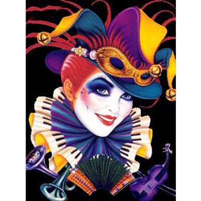 5D Diamond Painting Full Round House 5D Diamond Embroidery Sale Female Clown Cross Stitch Home Decoration