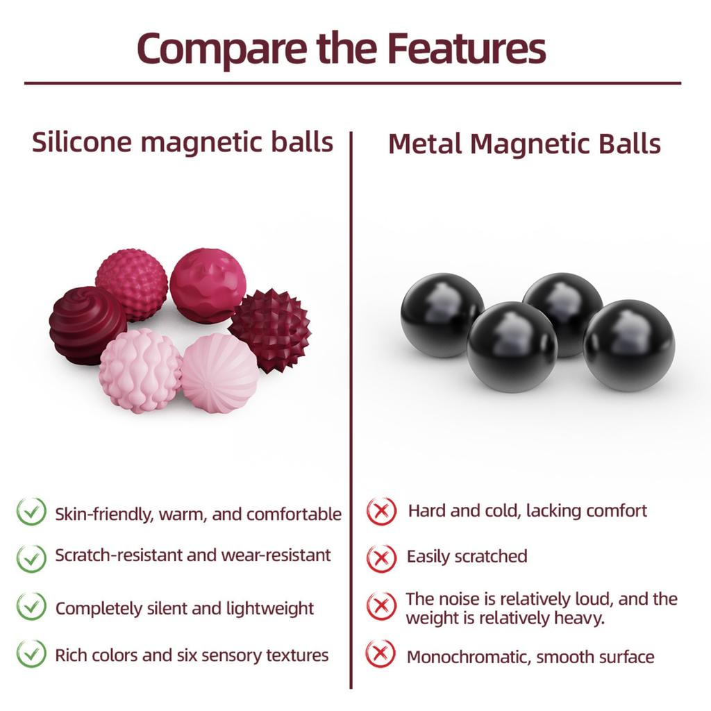 New, Unique And Special Silicone Toys, Magnetic Sensory Balls, Elastic Magnetic Suction Sensory Toys, Stress,Relieving Magnetic Balls