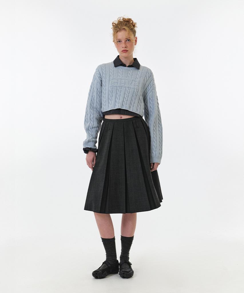GROVE Sophie Crop Knit (Light Blue)