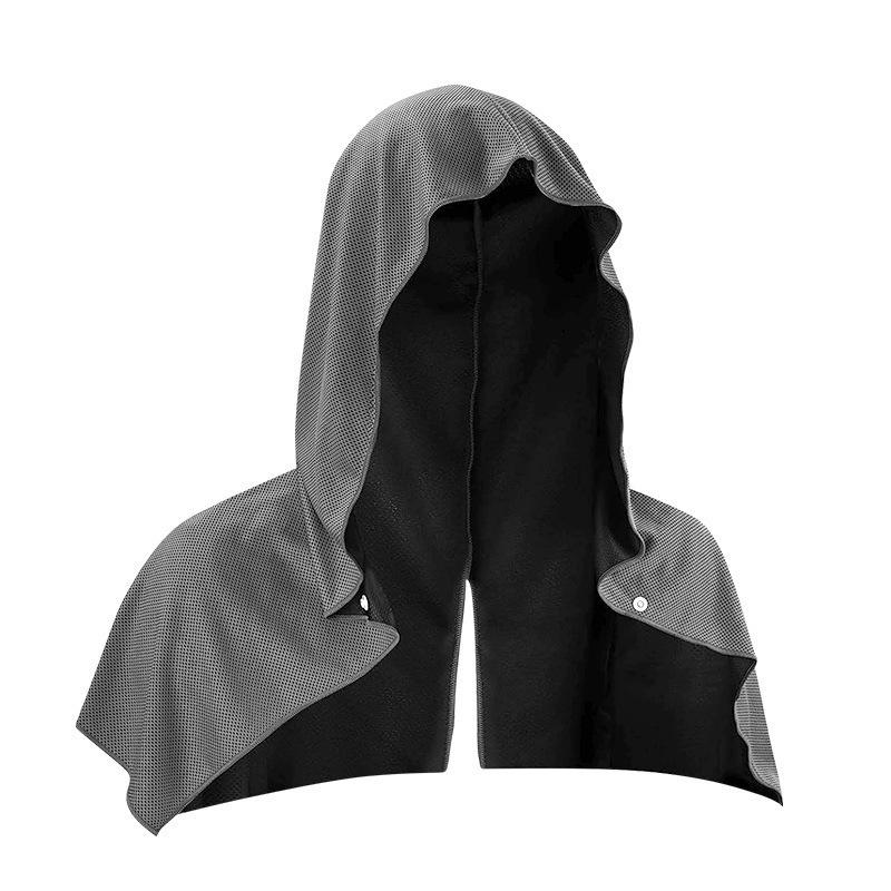 Hooded Cooling Sports Headband: Sun Protection, Sweat-Absorbent, Quick-Drying Shawl