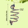Bird Rope Perch Bite-Proof Colorful Swing Pet Accessories Cockatiel Perch Bird Cage Swing Toys For Parakeet Conure Canaries