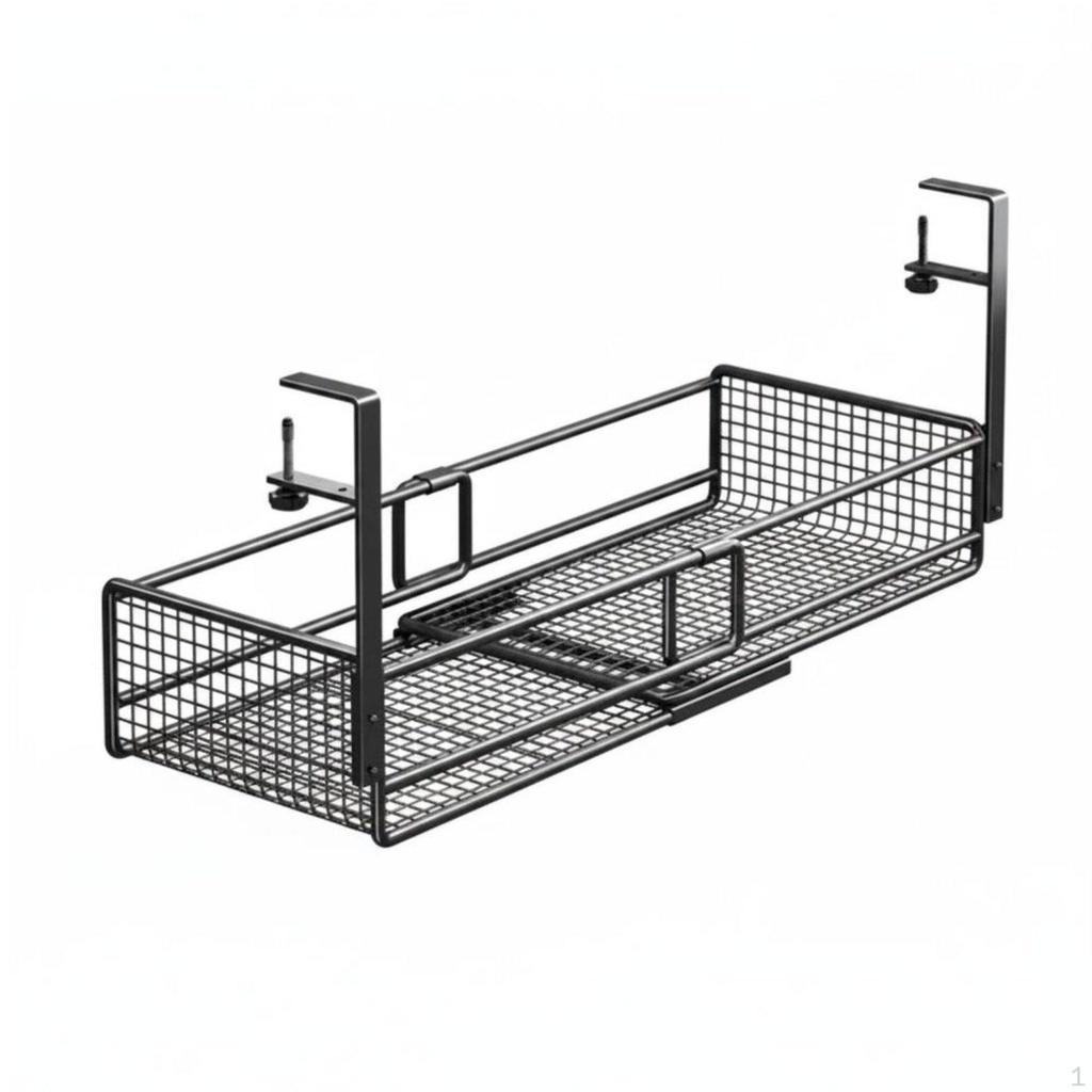 Under Desk Cable Tray Space Saving Basket Easy To Install Hanging Cables Organizer for