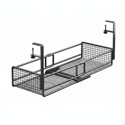Under Desk Cable Tray Space Saving Basket Easy To Install Hanging Cables Organizer for