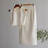 Pre-sale Autumn Arrival: Elegant White Vest Dress Set for Women