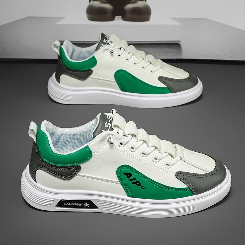 2025 Spring and Autumn New Men's Shoes Leather Low Cut Fashion Fashion Running Sports Men's Casual Fashion Shoes