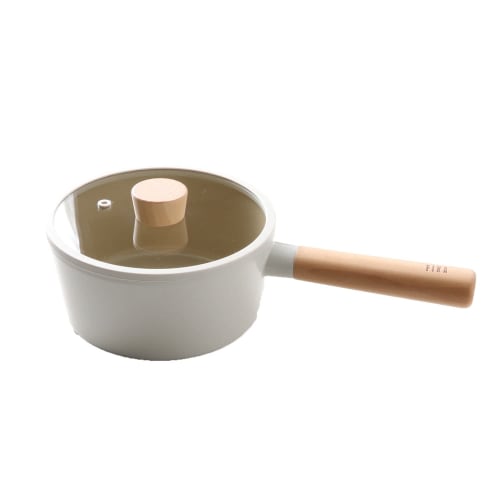 FIKA by Neoflam Saucepan, 18cm, Ceramic Coated, Gas and Induction Compatible